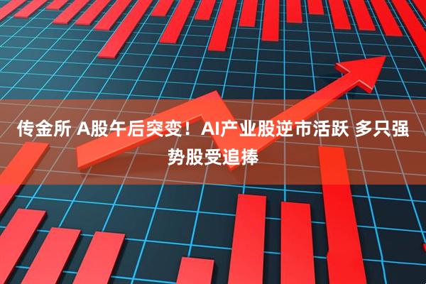 传金所 A股午后突变！AI产业股逆市活跃 多只强势股受追捧