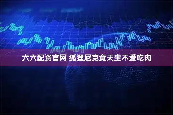 六六配资官网 狐狸尼克竟天生不爱吃肉